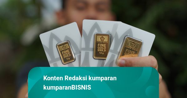 Harga Emas Sepekan Naik Rp 4.000, Jadi Rp 1.405.000 per Gram