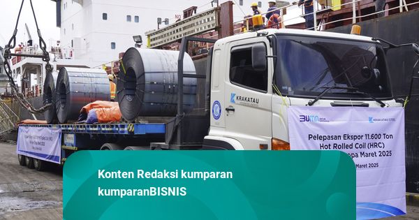 Usai Tembus Pasar AS, Krakatau Steel Ekspor Baja Canai Panas ke Eropa 11.600 Ton