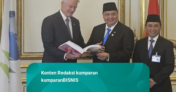 Airlangga Temui Sekjen OECD, Sampaikan Komitmen RI untuk Jadi Anggota
