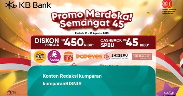 Sambut HUT ke-80 RI, KB Bank Hadirkan “Promo Semangat 45”
