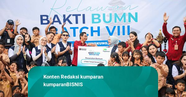 Pegadaian & Relawan Bakti BUMN Batch VIII Bangun Desa Aan di Bali Lebih Mandiri
