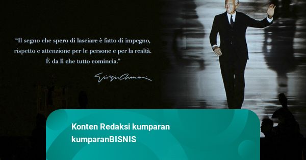 Wasiat Giorgio Armani: Buka Opsi IPO hingga LVMH & L’Oréal Masuk Daftar Pembeli