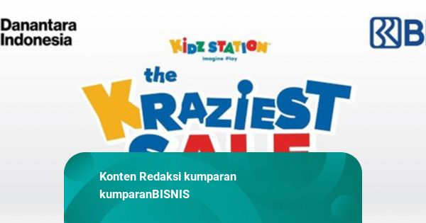 Diskon Gila 90% di Kidz Station Kraziest Sale Jakarta Pakai Promo Spesial BRI