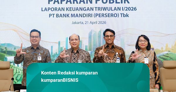 Bank Mandiri Catat Laba Rp 15,4 T di Kuartal I 2026, Perkuat Mitra Pemerintah