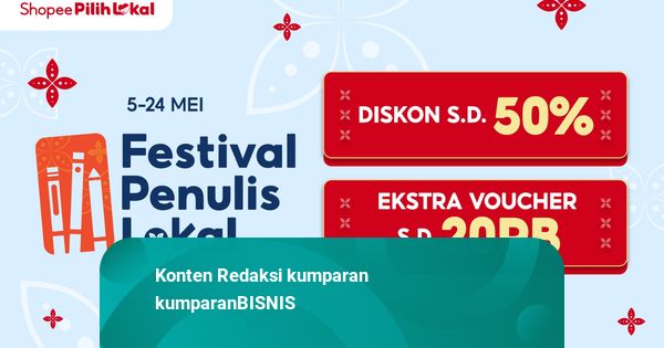 Dukung Hak Cipta Karya, Shopee Hadirkan Promo Festival Penulis Lokal 2026