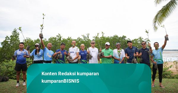 Bank Mandiri Ajak Peserta Bintan Marathon Tanam Mangrove Demi Jaga Lingkungan