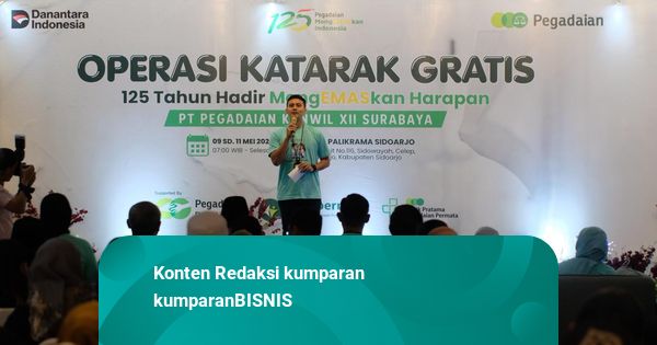 Pegadaian Gelar Operasi Katarak Gratis di Sidoarjo, 125 Jalani Tindakan Medis