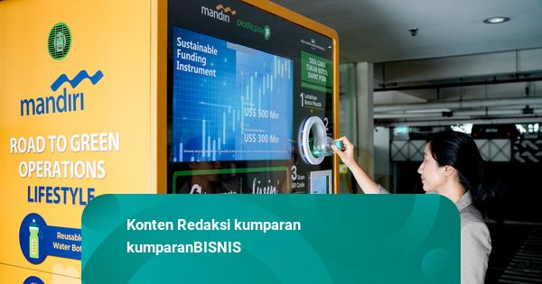 Bank Mandiri Dorong Ekonomi Sirkular, Tukar Botol Plastik Jadi Poin Digital
