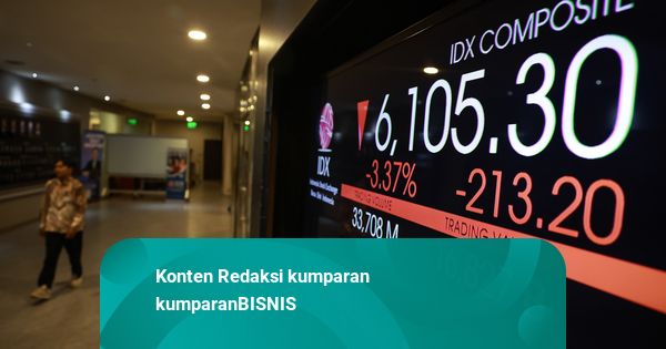 IHSG Anjlok 8,35 Persen dalam Sepekan ke Level 6.000-an