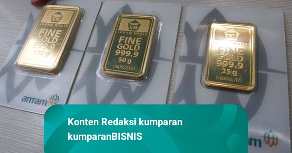 Harga Emas Antam Naik ke Rp 2,77 Juta per Gram, Galeri24 Turun Jadi Rp 2,75 Juta