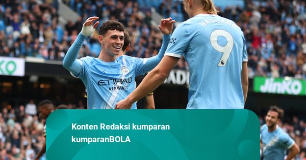 Hasil Liga Inggris: Erling Haaland Bikin Brace, Man City Bungkam Burnley