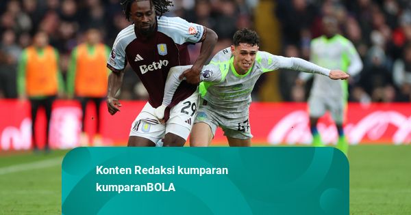 Hasil Liga Inggris: Man City Dipermalukan Aston Villa, Gagal Tembus 3 Besar