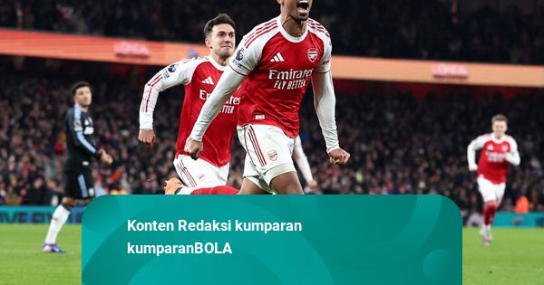 Hasil Liga Inggris: Hajar Aston Villa, Arsenal Nyaman di Puncak Klasemen
