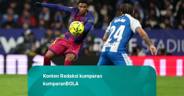 Hasil Liga Spanyol: Dihiasi Gol Menit Akhir, Barcelona Tekuk Espanyol