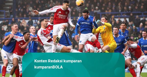 Piala FA: Gabriel Martinelli Hattrick, Arsenal Lumat Portsmouth 4-1