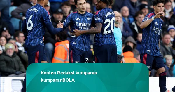 Hasil Liga Inggris: Libas Leeds 4-0, Arsenal Sudahi Paceklik Kemenangan