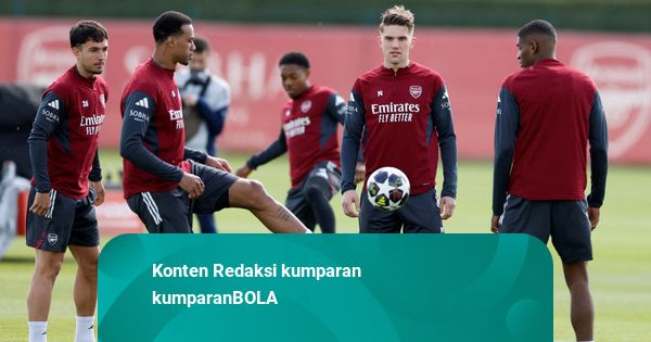 Foto: Sesi Latihan Arsenal Jelang Leg Kedua Perempat Final Liga Champions