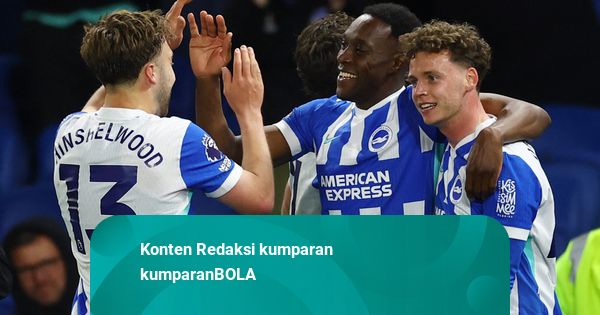Foto: Brighton & Hove Albion Bobol Gawang Chelsea Tiga Gol Tanpa Balas