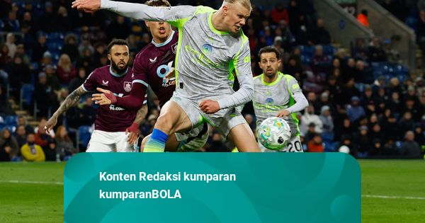 Foto: Gol Cepat Erling Haaland Bawa Man City Tekuk Burnley