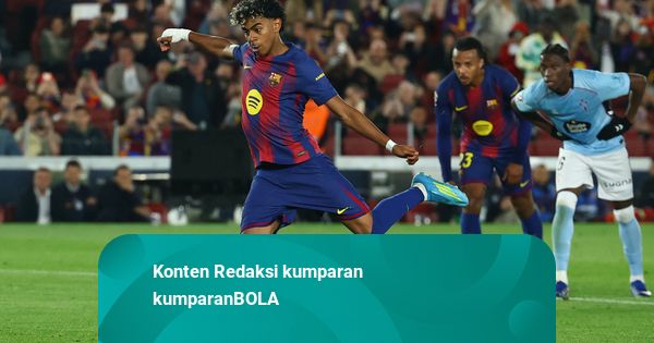 Foto: Cetak Gol Lewat Penalti, Barcelona Menang Tipis Atas Celta Vigo