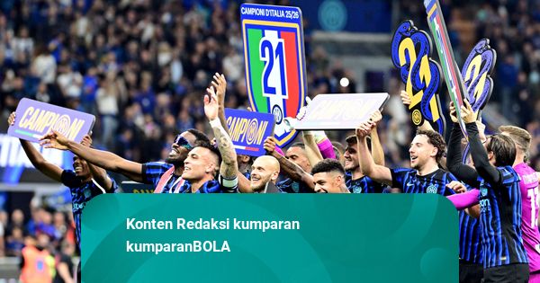 Foto: Selebrasi Inter Milan Rayakan Scudetto ke-21