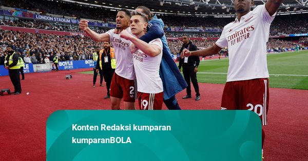 Hasil Liga Inggris: Arsenal Menang Dramatis Lawan West Ham United