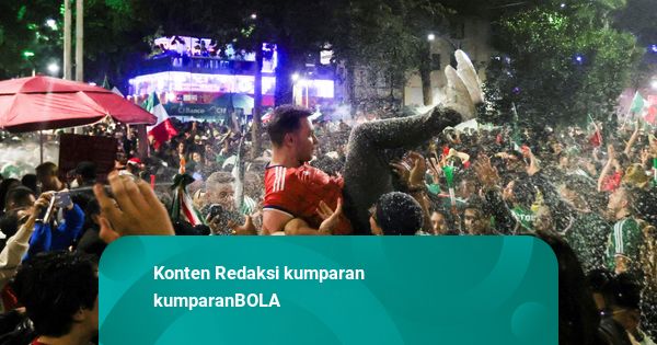 Foto: Euforia Meksiko Sambut Tiket 32 Besar Piala Dunia 2026