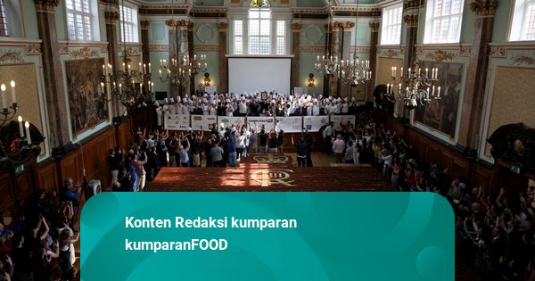 Foto: Tiramisu Raksasa di Inggris Pecahkan Rekor Dunia