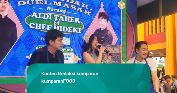 Aldi Taher dan Chef Hideki Mendadak Duel Masak di Jakarta Fair Kemayoran 2026