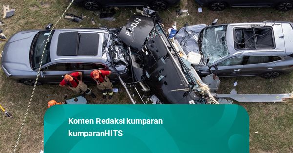 Foto: Serpihan Tabrakan Maut Helikopter yang Menewaskan Oliver Tree di Brasil