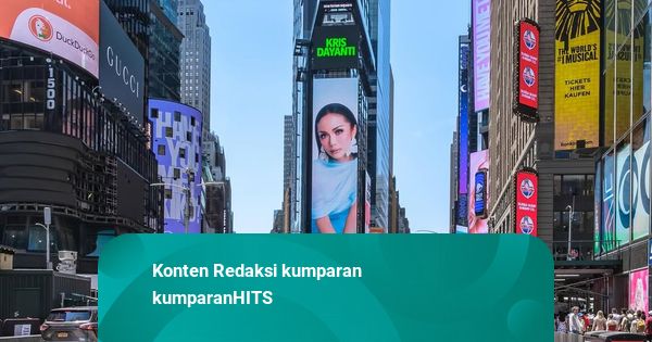 Wajah Kris Dayanti Mejeng di Billboard Times Square New York Lewat Spotify EQUAL
