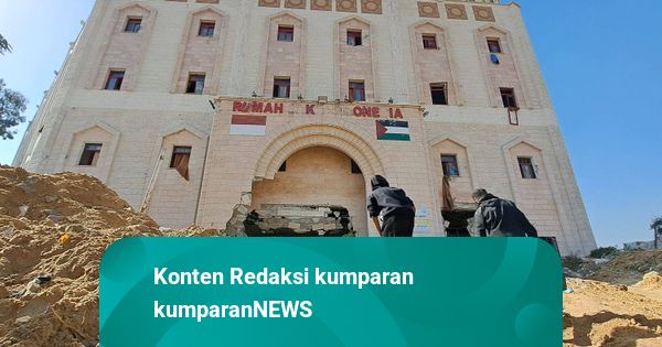 RI Kecam Israel Pasang Spanduk "Rising Lion" di RS Indonesia di Gaza