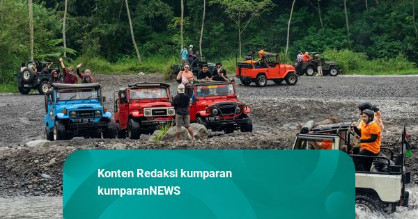 Jip Wisata Merapi Banjir Wisatawan di Libur Panjang, Bisa 3-4 Kali Angkut Turis