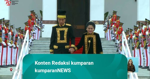 Upacara di IKN: Jokowi Pakai Baju Pengantin Kutai, Didampingi Iriana dan Prabowo