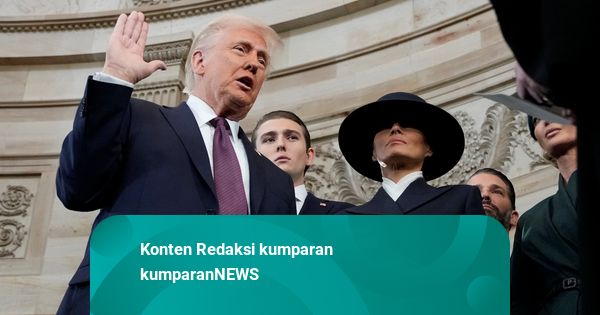 Foto: Donald Trump dan JD Vance Resmi Jadi Presiden dan Wapres AS