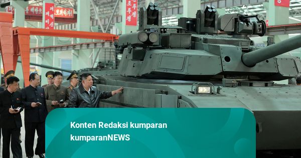 Foto: Kim Jong-un Kunjungi Pabrik Tank Bergaya Korea