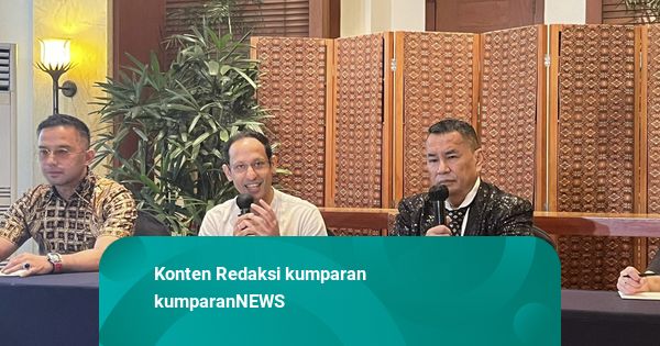 Didampingi Hotman Paris, Nadiem Bicara soal Pengadaan Laptop Chromebook