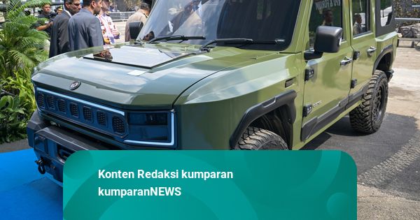 Foto: Tampang Pindad Maung MV3 EV 'Pandu' yang Diresmikan Prabowo