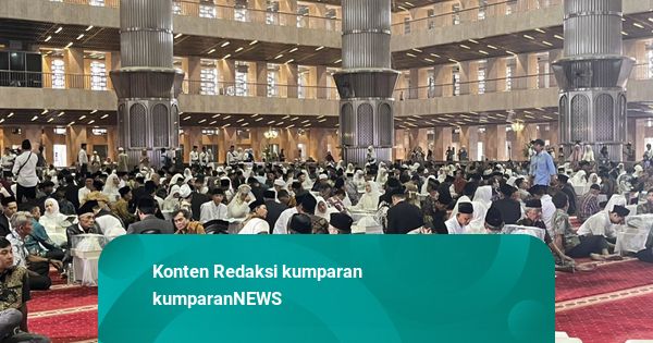 Bahagianya Para Pasangan Ikut Nikah Massal di Masjid Istiqlal