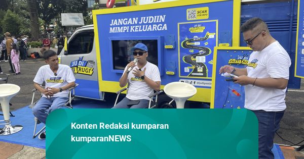 Mobil Kampanye ‘Judi Pasti Rugi’ Ramaikan CFD Depok, Ajak Warga Perangi Judol