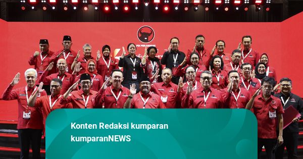 Megawati Lantik Struktur DPP PDIP Periode 2025-2020, Tak Ada Hasto