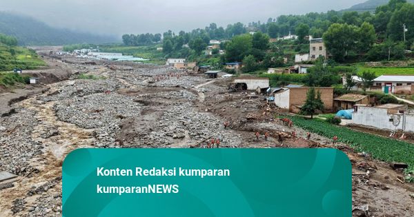 Banjir dan Tanah Longsor Terjang Gansu, China: 13 Orang Tewas, 30 Lainnya Hilang