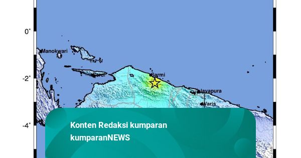 Gempa 6,4 Magnitudo Guncang Sarmi, Papua, Tak Berpotensi Tsunami