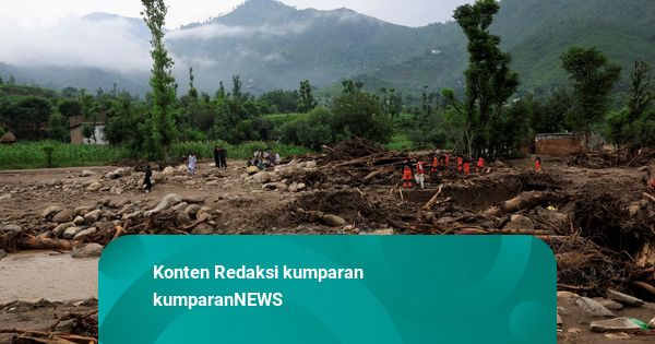 Foto: Yang Tersisa dari Petaka Banjir Bandang Pakistan, Renggut 337 Nyawa