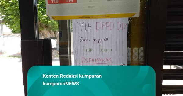 Muncul Tulisan Protes Pemangkasan Anggaran Trans Jogja: 'Kami Pulang Naik Apa?'