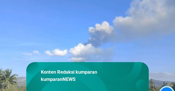 Gunung Lewotobi Laki-laki Erupsi 6 Kali dalam Waktu Enam Jam