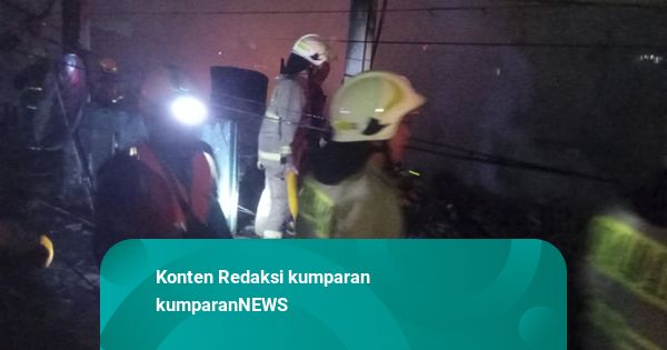 Kebakaran di Cilincing karena Korsleting Listrik, Satu Orang Luka di Wajah