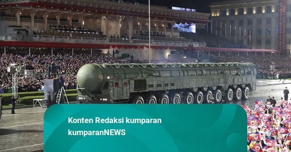 Foto: Kim Jong-un Pamerkan Rudal Balistik Hwasong-20 di HUT Partai Buruh Korea