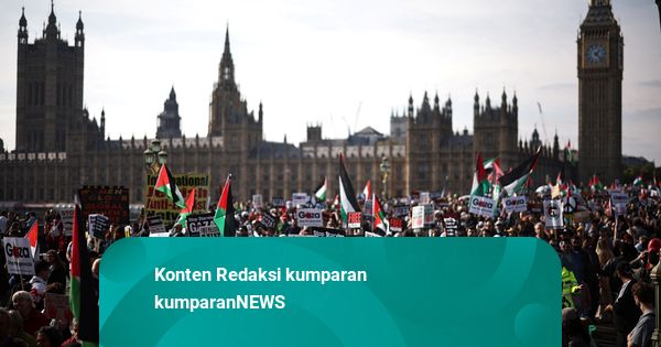 Polisi Tangkap 212 Demonstran Pendukung Palestina di London