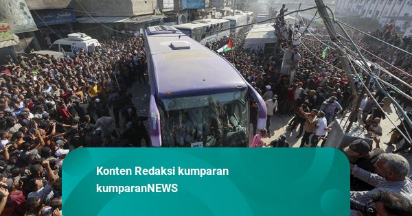 Pembebasan Tahanan Palestina: Diangkut Bus, Penyambut Ditembaki Israel